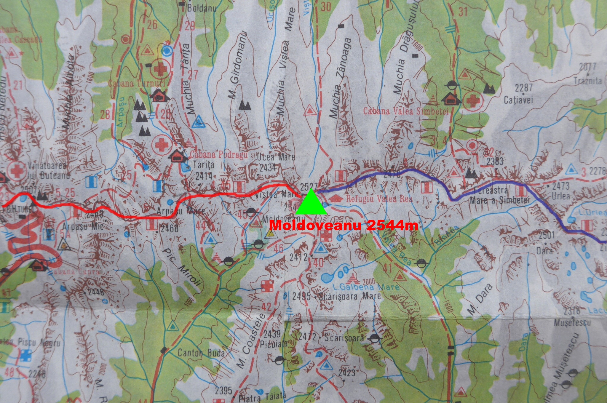 schématická mapa Făgăraraş